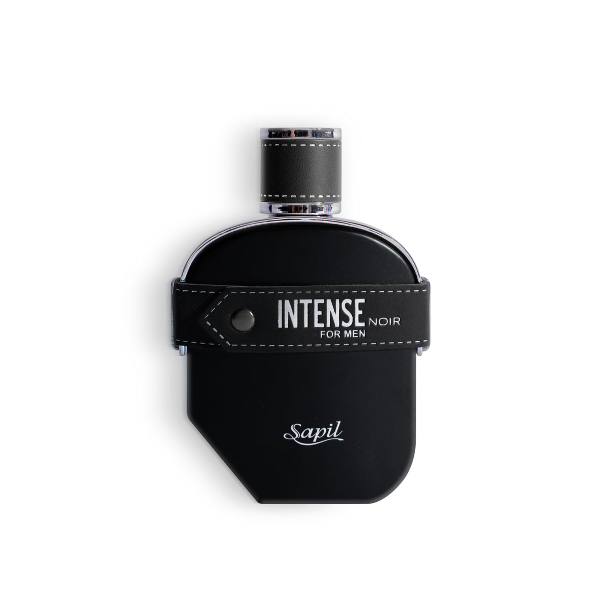Sapil Intense Noir bottle closeup showing premium packaging and branding