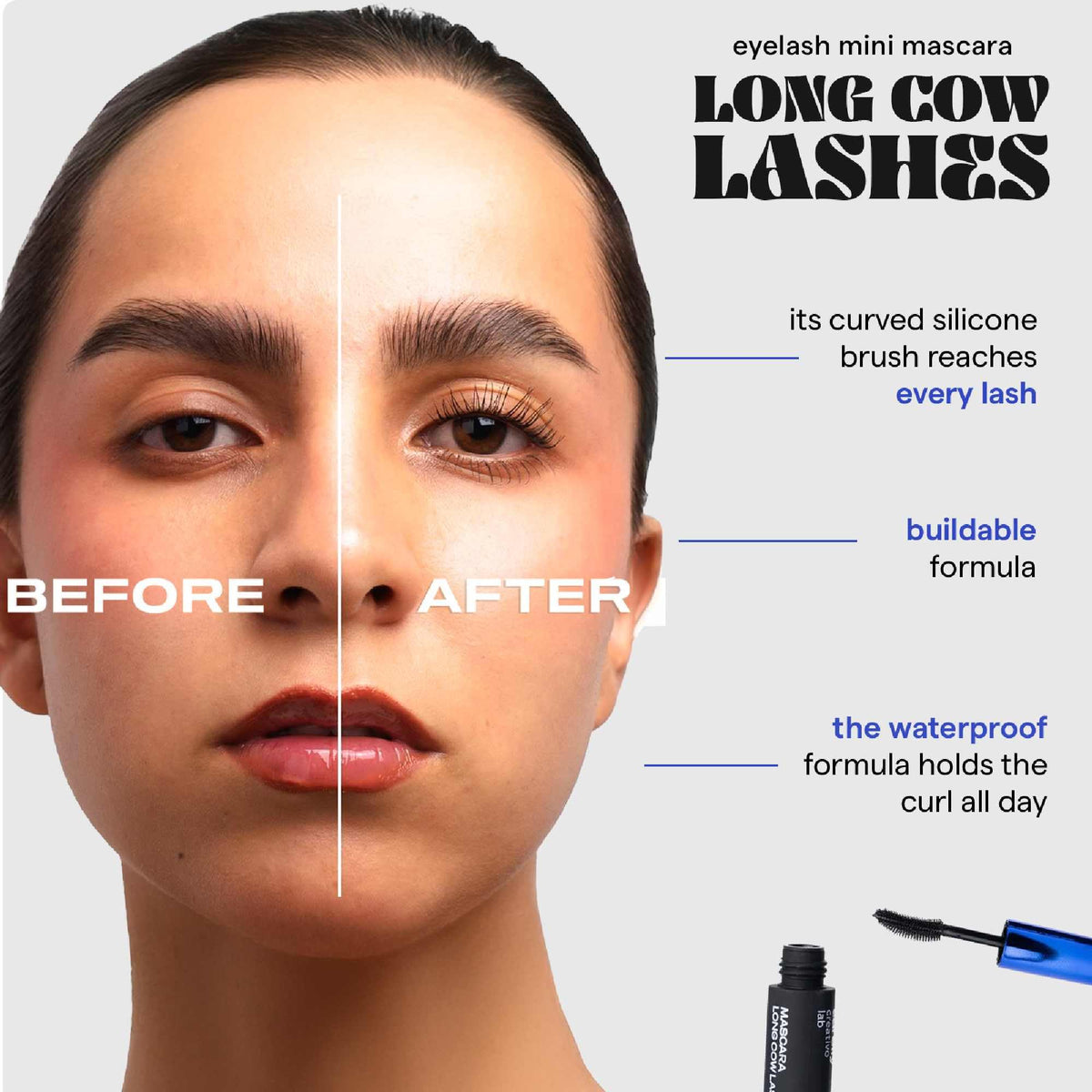 SARELLY Mini Cow Lashes Mascara lifting straight thin lashes