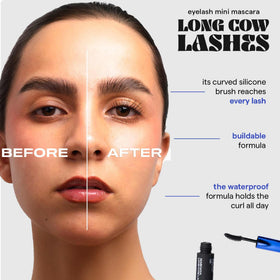 SARELLY Mini Cow Lashes Mascara lifting straight thin lashes