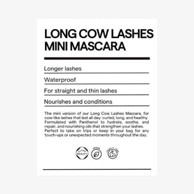 SARELLY Mini Cow Lashes Mascara waterproof formula swatch on skin