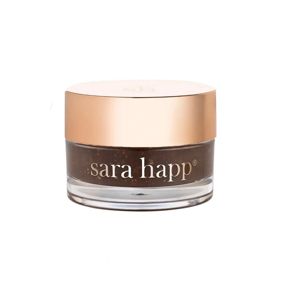 Sara Happ Lip Scrub brown sugar jar softens dry lips