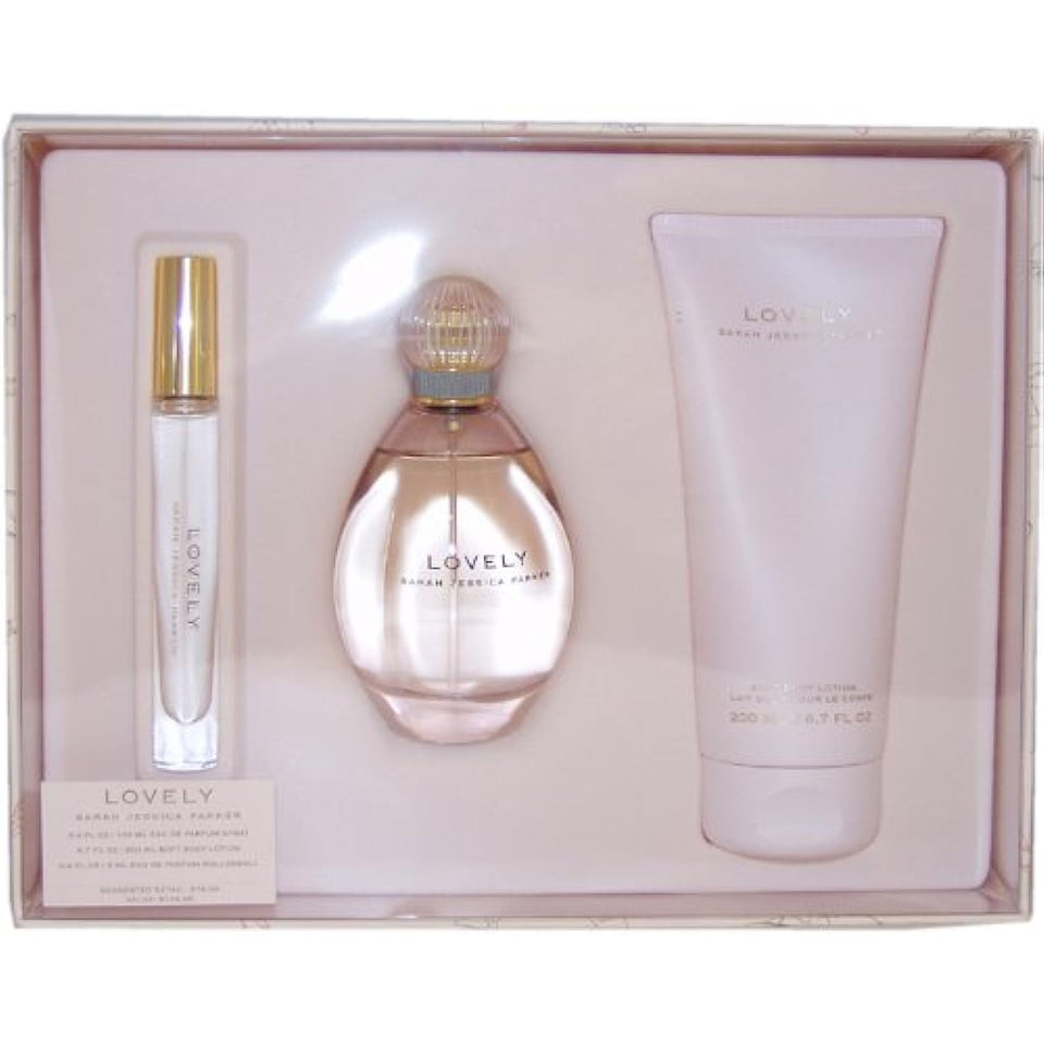 Sarah Jessica Parker Lovely 3 Count bottle with elegant design for casual wear.
