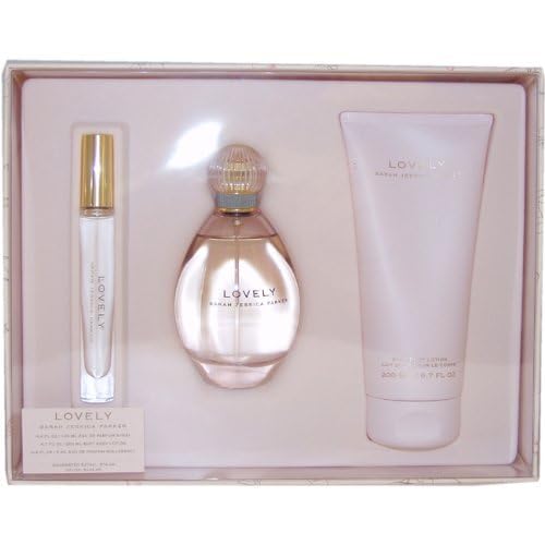Sarah Jessica Parker Lovely 3 Count giftset packaging, ready for gifting occasions.