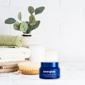 Saranghae Hydrating Moisturizer pump bottle enables easy, controlled dispensing in your morning routine.