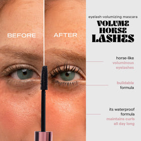 SARELLY mascara applicator in use during a daily makeup routine.