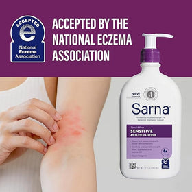 Dermatologist recommended anti-itch solution for sensitive skin.