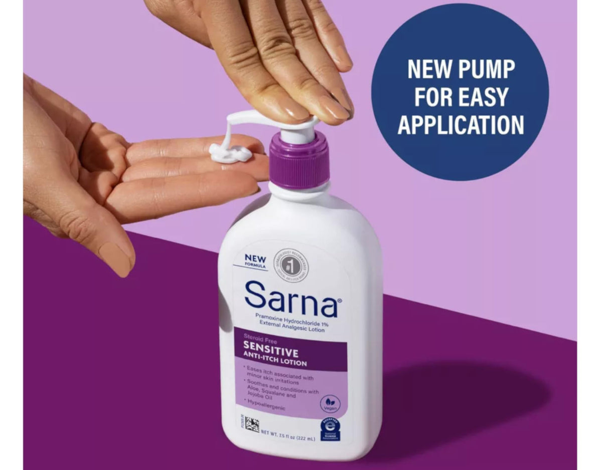 Squalane in Sarna helps moisturize dry skin.