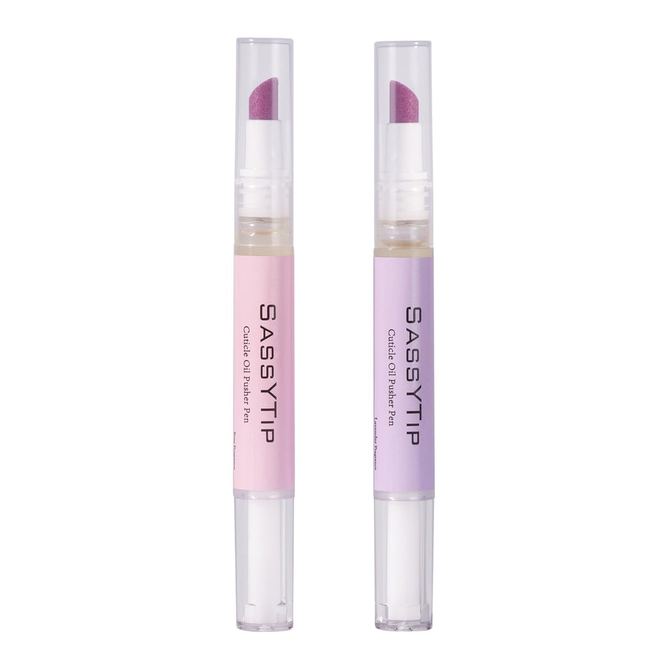 SASSYTIP Ceramic Cuticle Pusher close up showing precise, gentle exfoliation for neat edges.