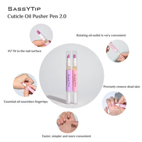 SASSYTIP Nourishing oil formula with jojoba and vitamin E for nails.