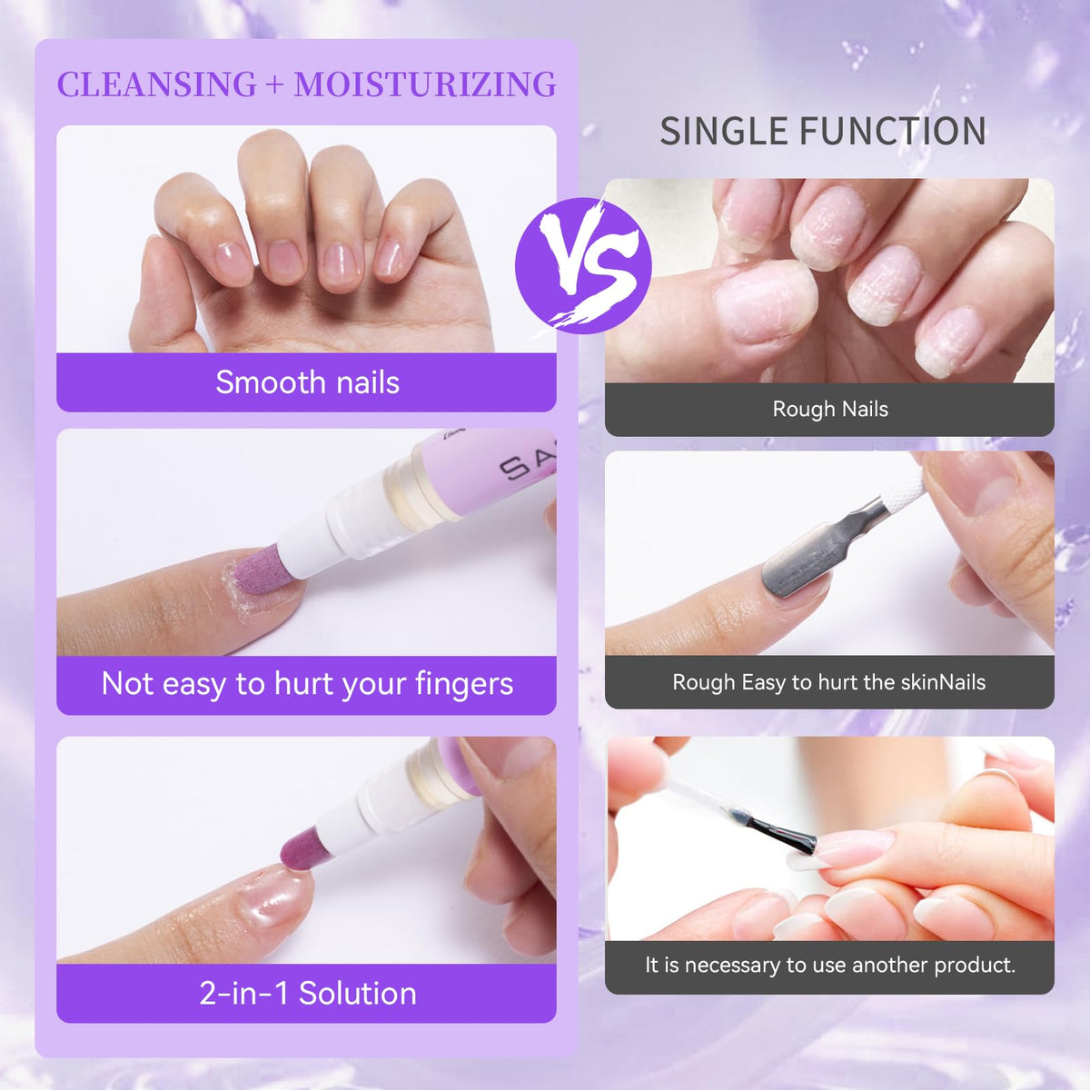SASSYTIP Oil Pen Dispense highlights on demand nourishing oil for dry cuticles.
