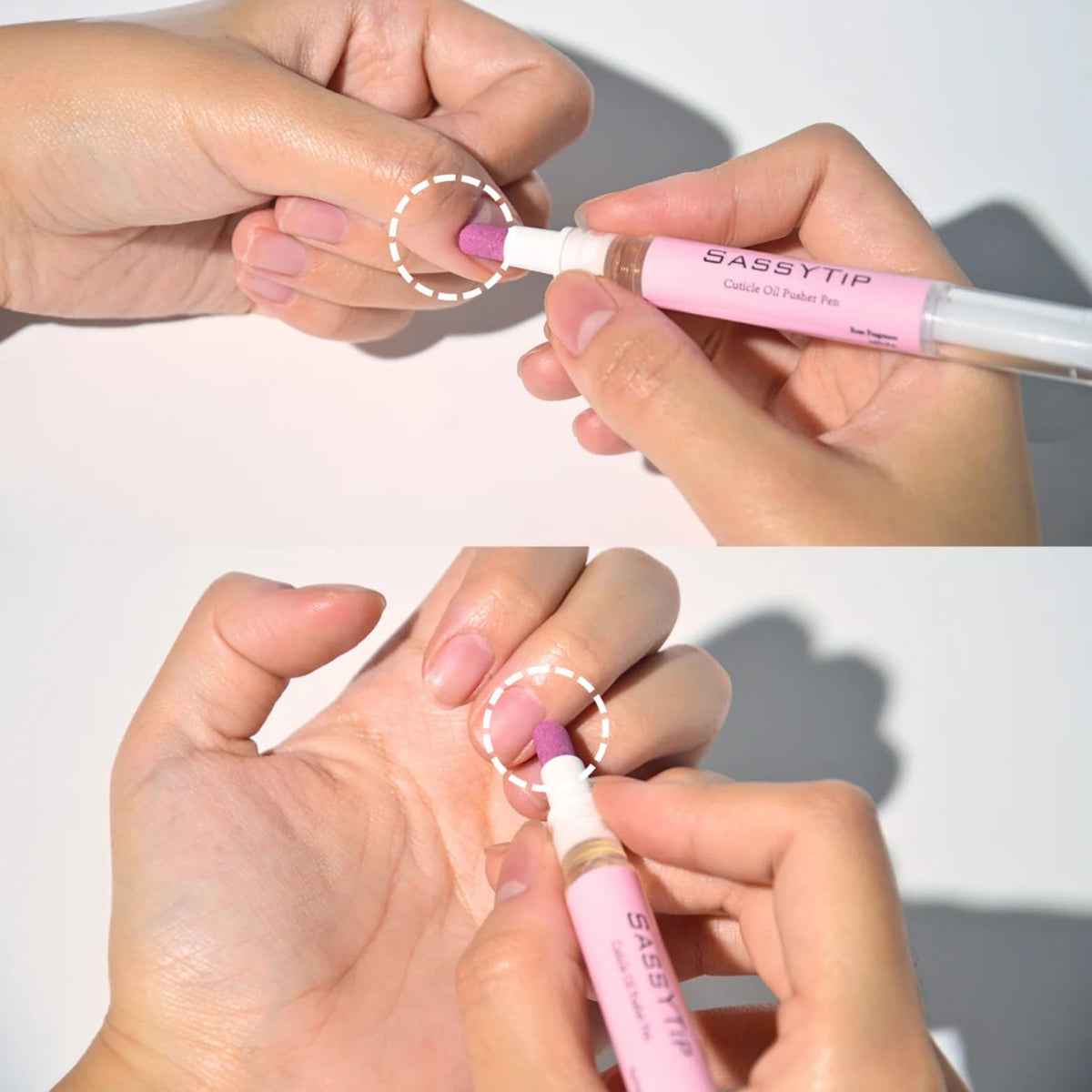SASSYTIP On the go compact designed for quick nail touch ups.
