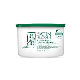 Satin Smooth Citrus Mojito thin-film wax being dispensed for easy, stripless hair removal.
