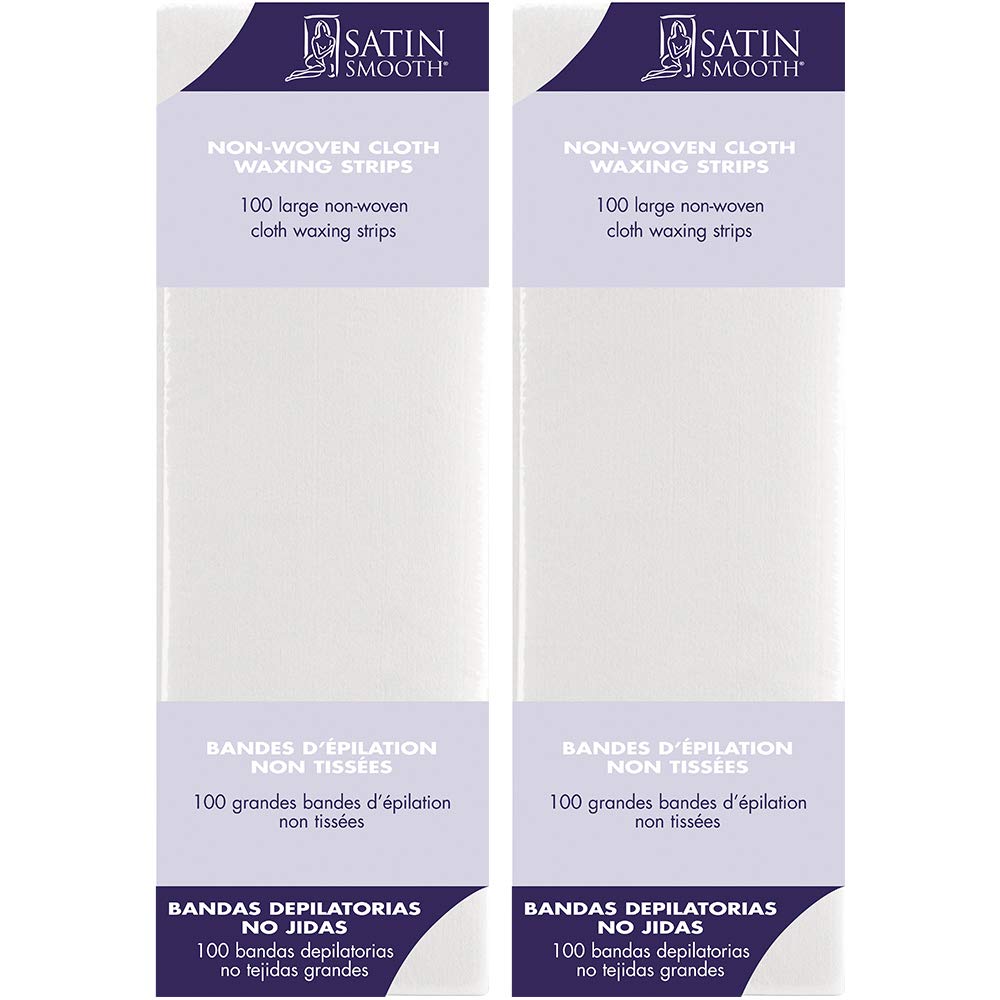 SATIN SMOOTH large non-woven waxing strip for fast leg hair removal
