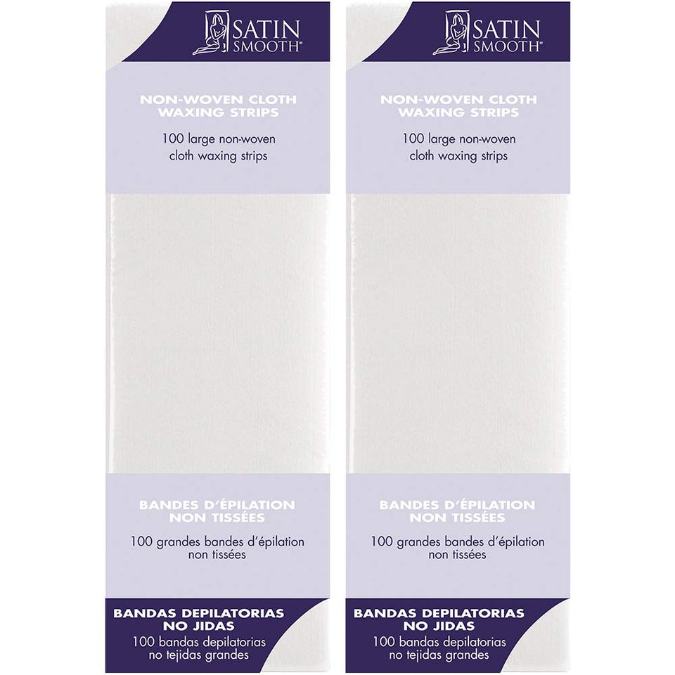 SATIN SMOOTH large non-woven waxing strip for fast leg hair removal