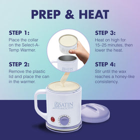 Pre-wax treatment with zinc oxide to soothe skin before waxing.