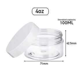 SATINIOR 4oz jar with foam-seal lid for leak-proof containment of creams.