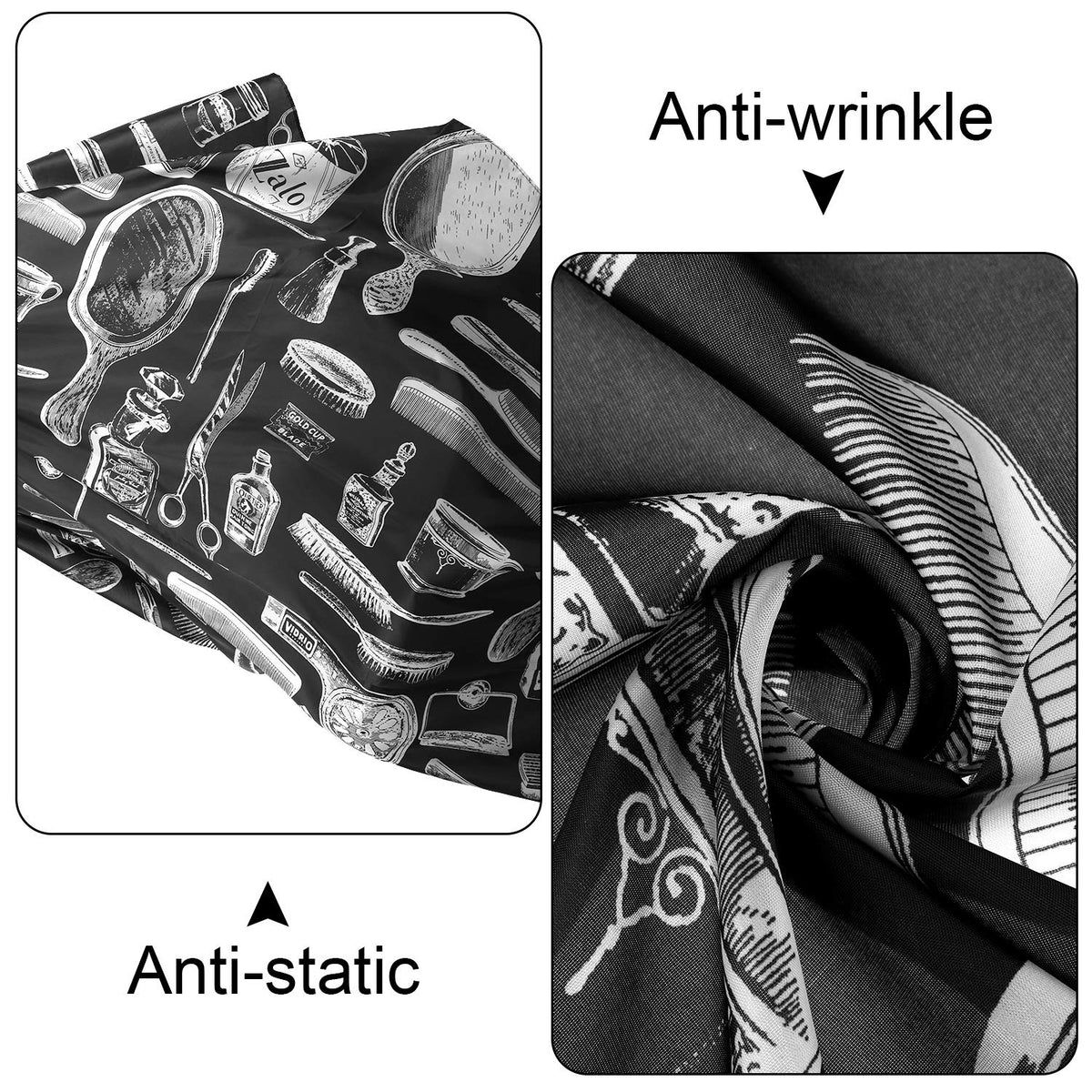 SATINIOR adjustable snap closure on the neck for a snug fit