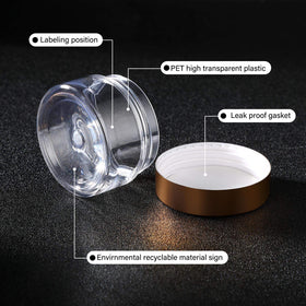 SATINIOR cosmetic cream jar 1oz ideal for creams, lotions and samples