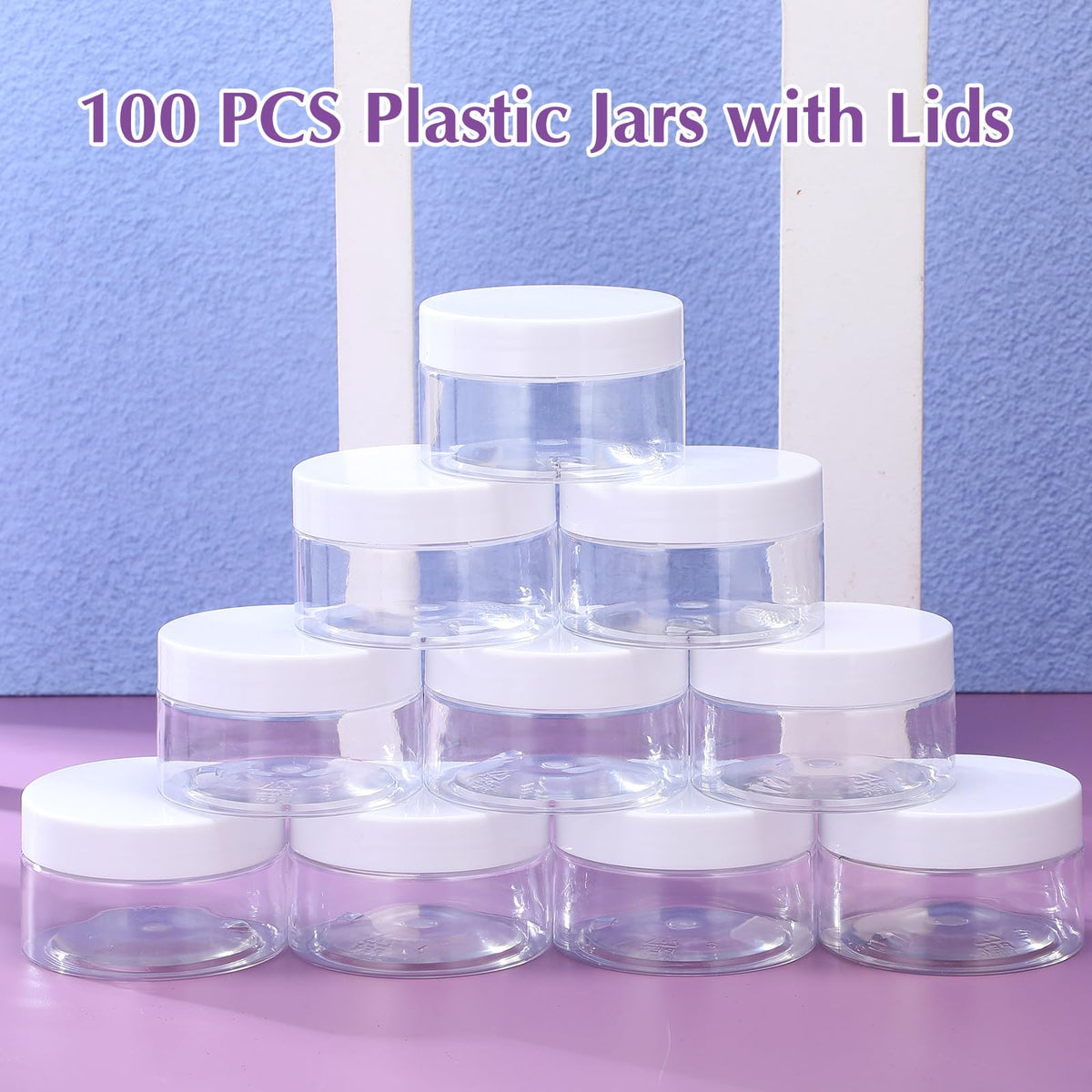 SATINIOR travel-ready jars in a bulk pack