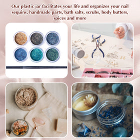 SATINIOR sugar scrub jar for homemade skincare formulations.