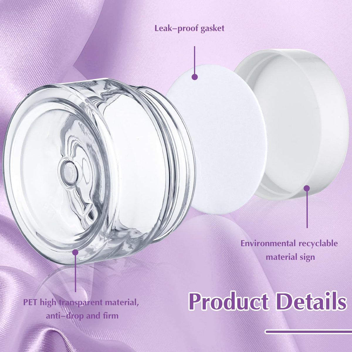 SATINIOR pack of 100 jars ideal for DIY beauty products