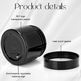 SATINIOR plastic jars ideal for eye cream, lotion, toner, and other cosmetics.