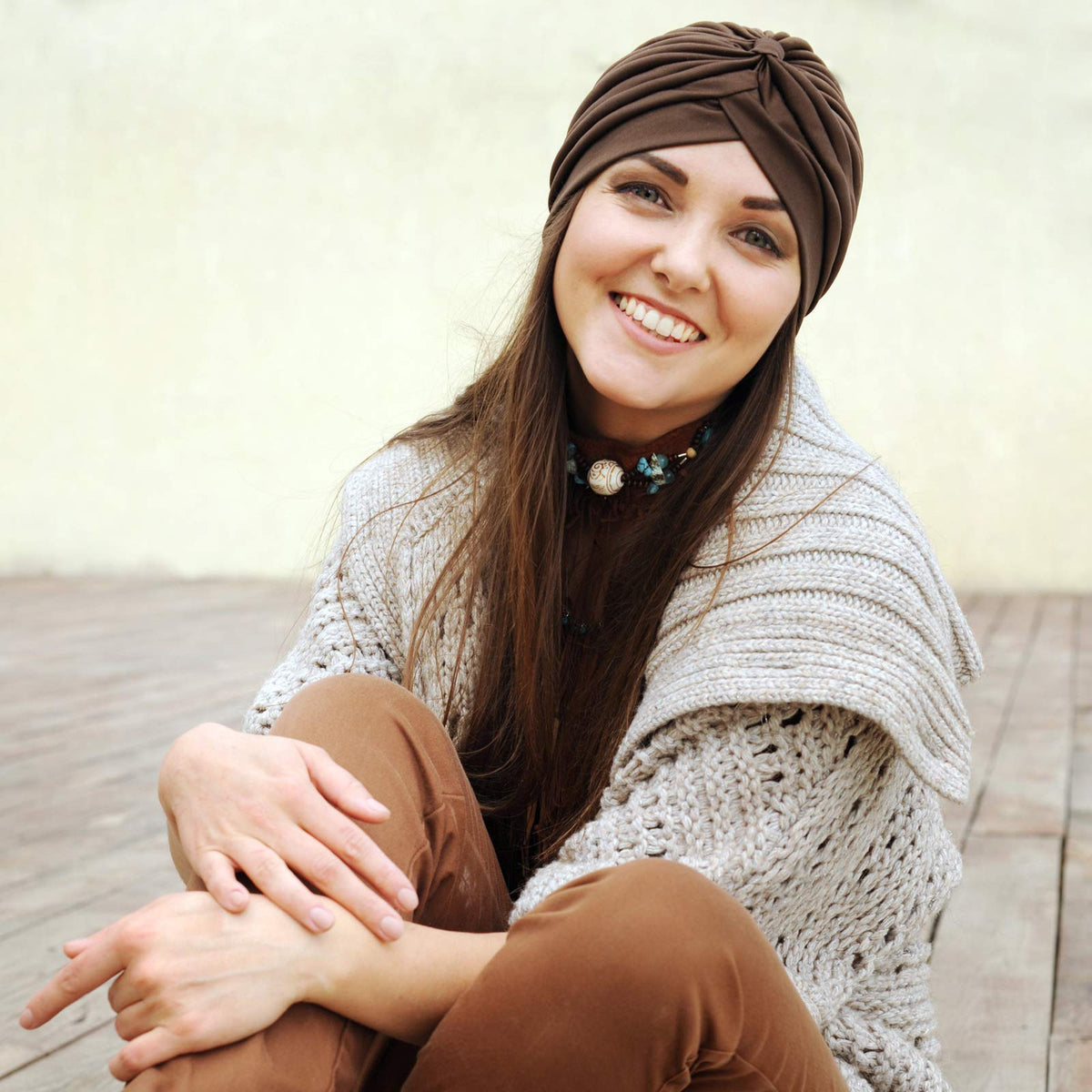 SATINIOR polyester head wrap, comfortable all-day use.