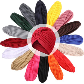 SATINIOR twist-pleated turban, lightweight wrap for casual outfits.