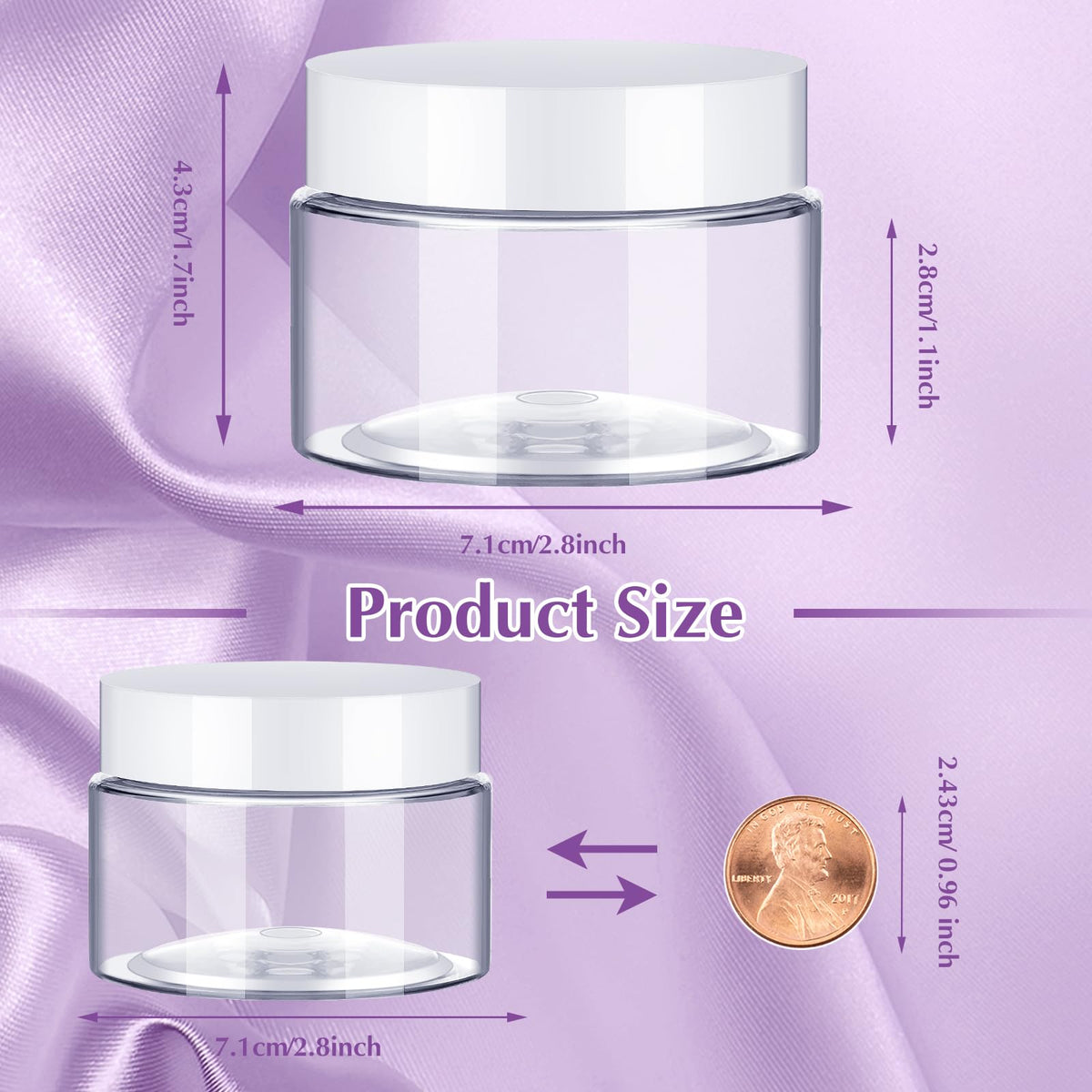 SATINIOR wide-mouth jar design for easy filling and scooping