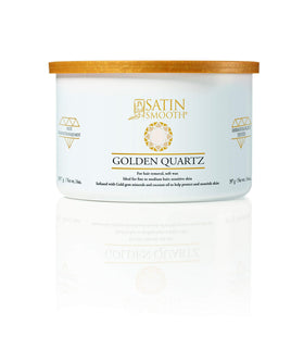 SATIN SMOOTH Golden Quartz wax jar 14oz for salon-quality smooth skin