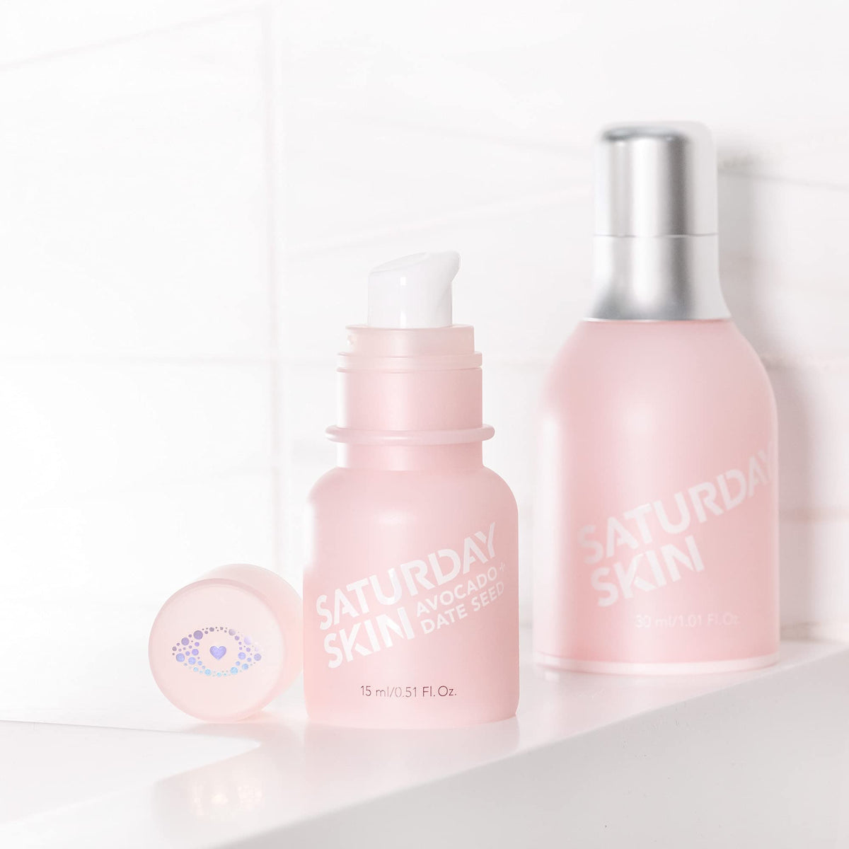 Brightening effect of Saturday Skin Wide Awake Eye Cream for a refreshed under-eye look.