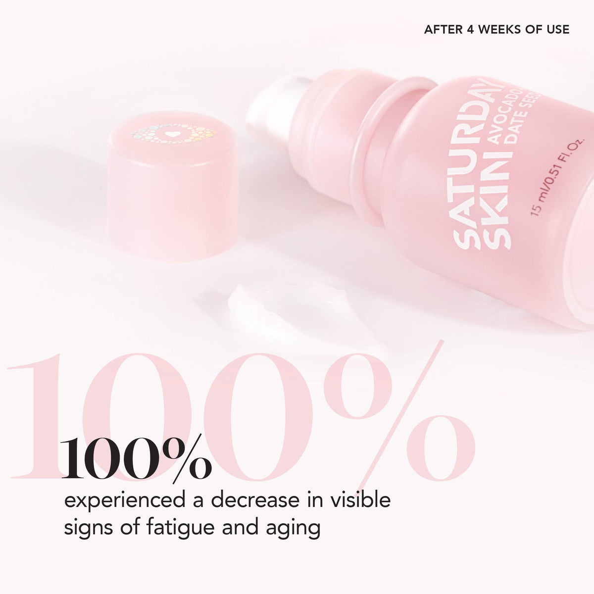 Peptide blend in Saturday Skin Wide Awake Eye Cream targets delicate eye area