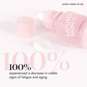 Peptide blend in Saturday Skin Wide Awake Eye Cream targets delicate eye area