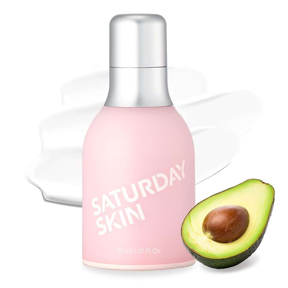 Saturday Skin Wide Awake Eye Cream packaging showcases lightweight, hydrating formula.