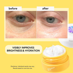Saturday Skin Yuzu Eye Balm ingredients include Yuzu and Niacinamide for brightness
