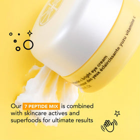 Travel-friendly 15ml jar of Saturday Skin Yuzu Eye Balm for on-the-go care