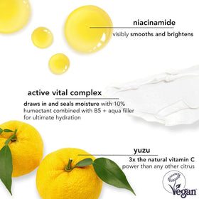 Saturday Skin Yuzu Eye Balm applied under the eye for a refreshed look