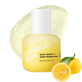 Saturday Skin Yuzu Serum bottle with dropper for brightening hydration