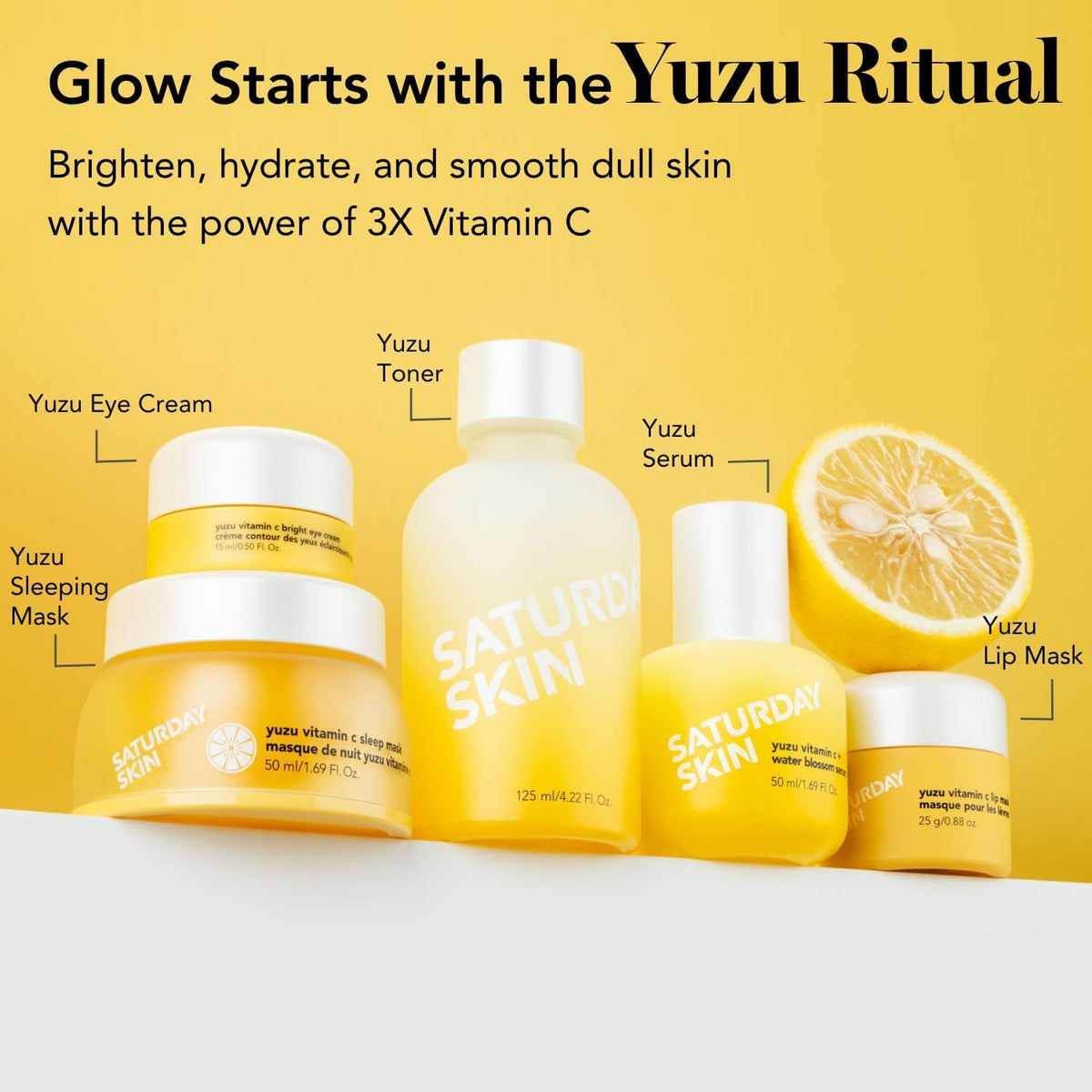 Daily use of Saturday Skin Yuzu Serum for more even tone