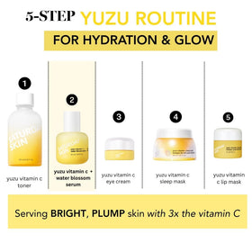 Pair Saturday Skin Yuzu Serum with sleep mask for overnight glow