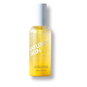 Saturday Skin Yuzu Jelly Mist bottle showcases dual-texture formula for radiant hydration.