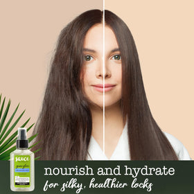 Guac Hair Gloss applied on hair for even distribution and shine