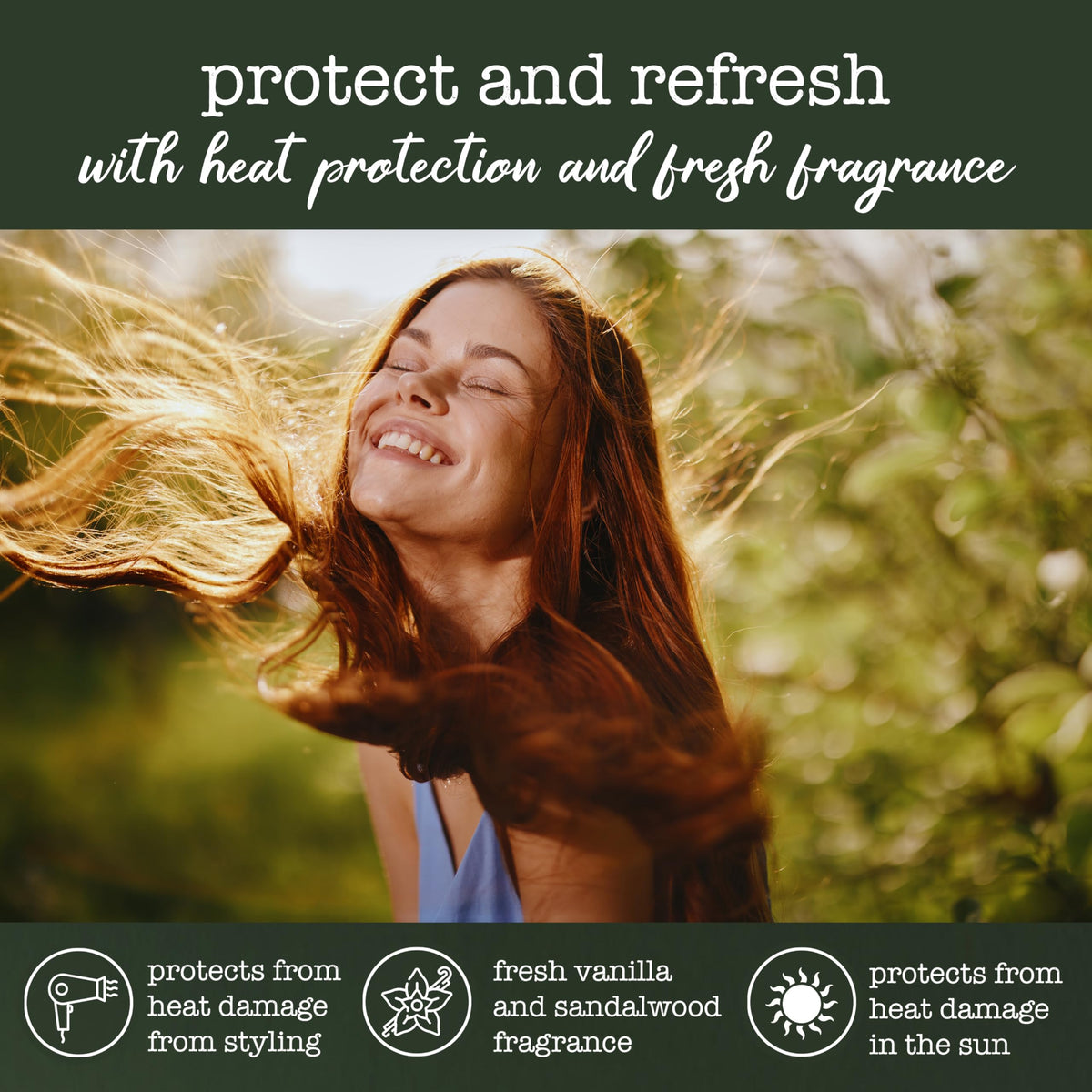 Frizz-free hair after using Guac Hair Gloss