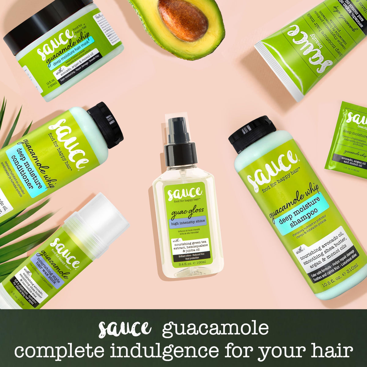 Green tea extract visible in Guac Hair Gloss formula