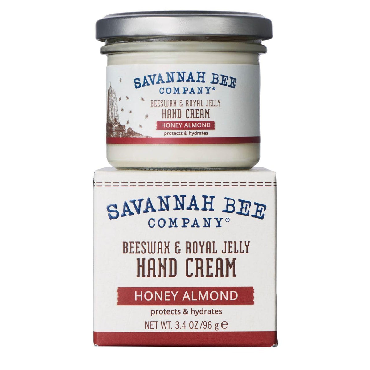 Savannah Bee Company Beeswax Hand Cream in a compact tube for on-the-go hydration.