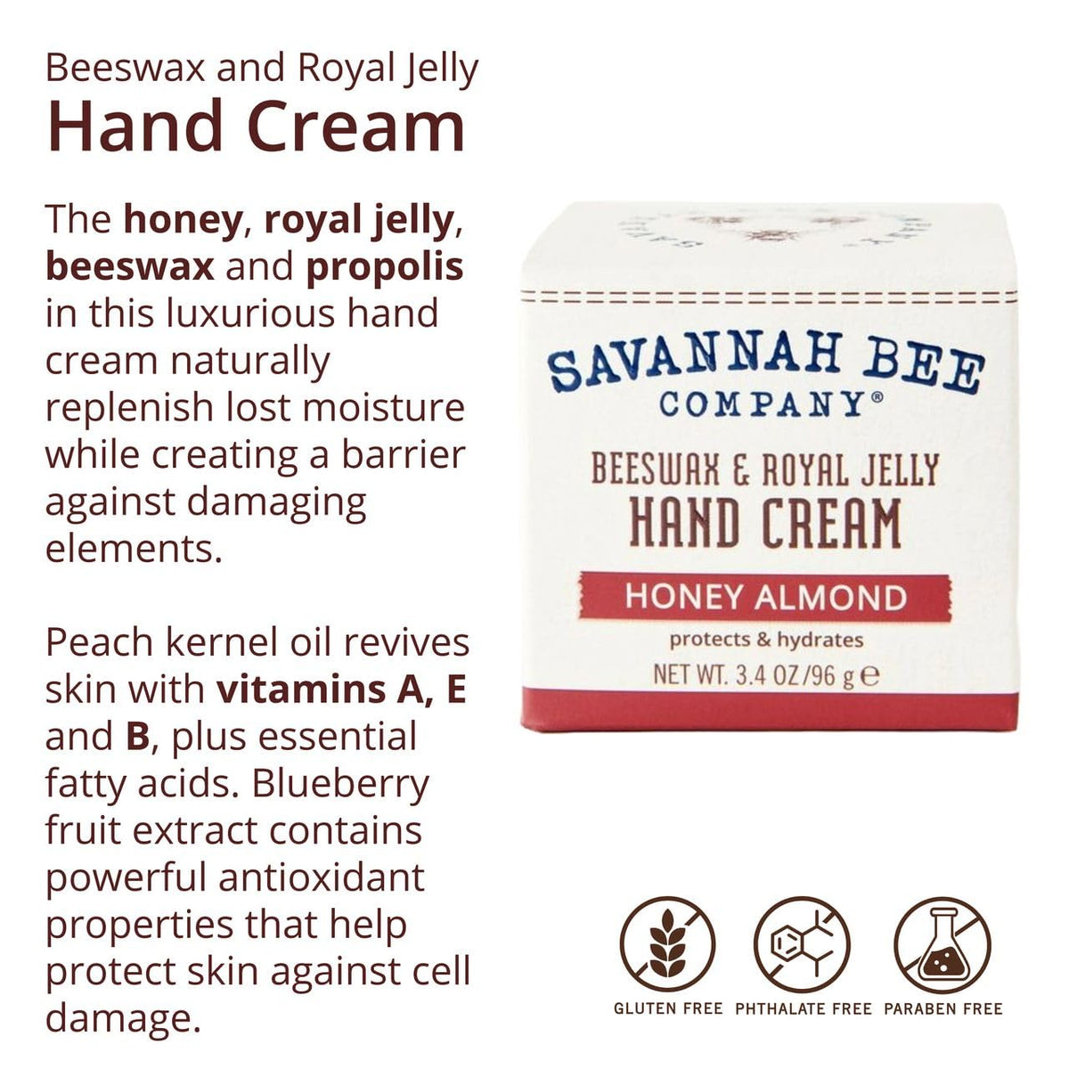 Ingredients highlight: royal jelly, bees wax, propolis extract, and honey nourish skin.