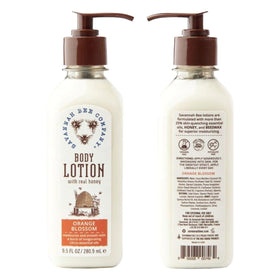 Cruelty-free badge on Savannah Bee Honey Body Lotion bottle
