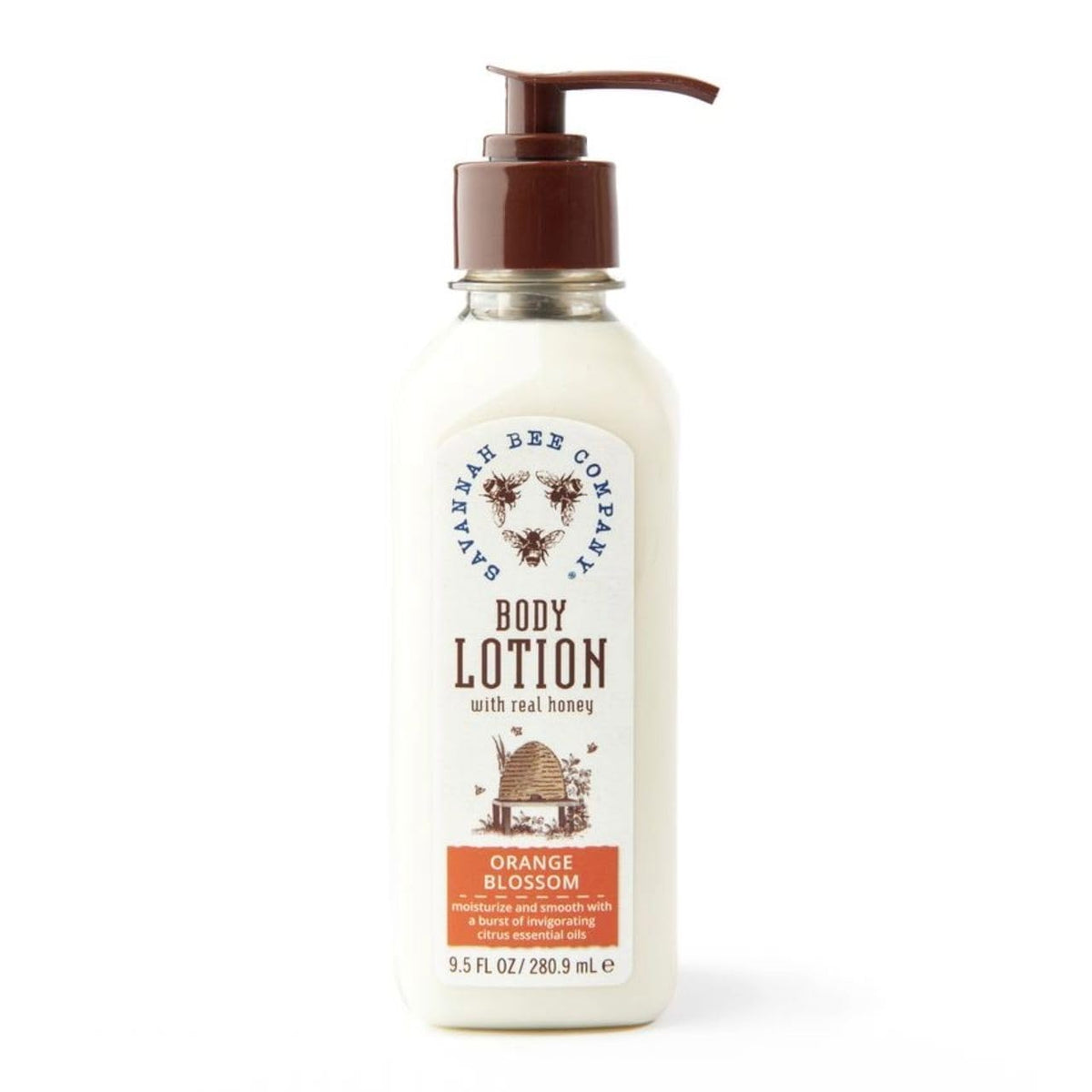 Savannah Bee Honey Body Lotion orange blossom bottle for nourished skin