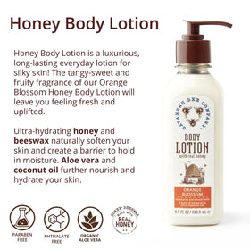 Savannah Bee Honey Body Lotion tupelo honey bottle for hydrating daily moisture