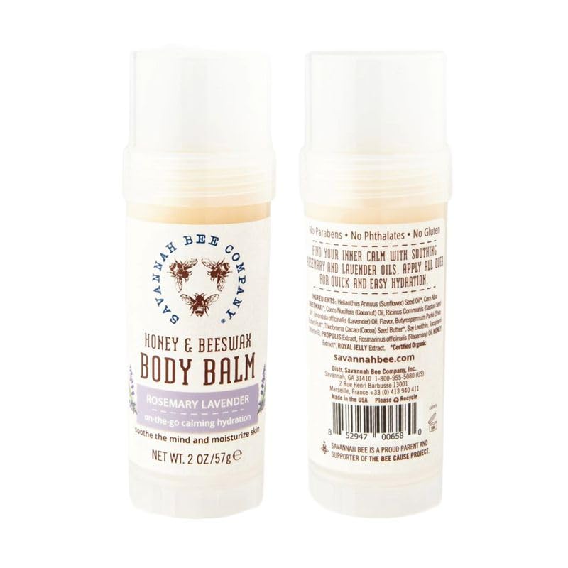 Savannah Bee Company Balm on pulse points for subtle aromatherapy.